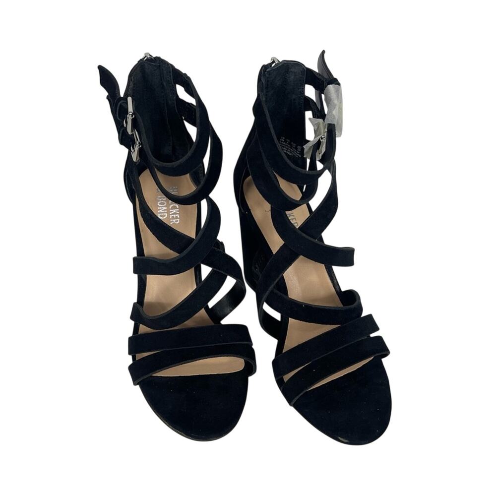 Bleeker & Bond Women’s Mindy Strappy Heel Black Size 6 NEW - Picture 2 of 12